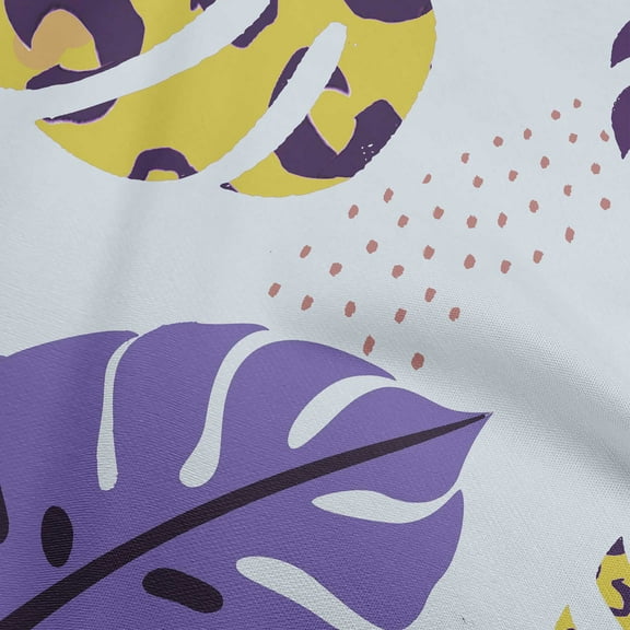 oneOone Cotton Flex Light Blue Fabric Abstract-Abstract Tropical Pattern Quilting Supplies Print Sewing Fabric By The Yard 40 Inch Wide