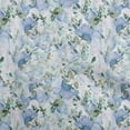 thumbnail image 1 of oneOone Cotton Flex Light Blue Fabric Floral Texture Quilting Supplies Print Sewing Fabric By The Yard 40 Inch Wide, 1 of 4