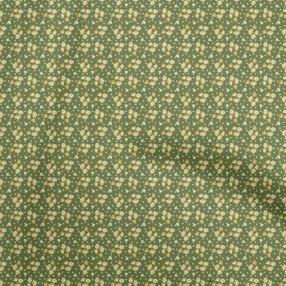 oneOone Cotton Flex Light Green Fabric Asian Retro Floral Dress Material Fabric Print Fabric By The Yard 40 Inch Wide