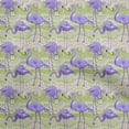 thumbnail image 1 of oneOone Cotton Flex Light Green Fabric Tropical Flamingo With Abstract Background Diy Clothing Quilting Fabric Print Fabric By Yard 40 Inch Wide, 1 of 4