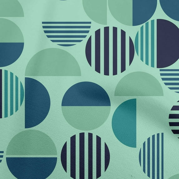 oneOone Cotton Flex Light Mint Green Fabric Geometric Quilting Supplies Print Sewing Fabric By The Yard 40 Inch Wide