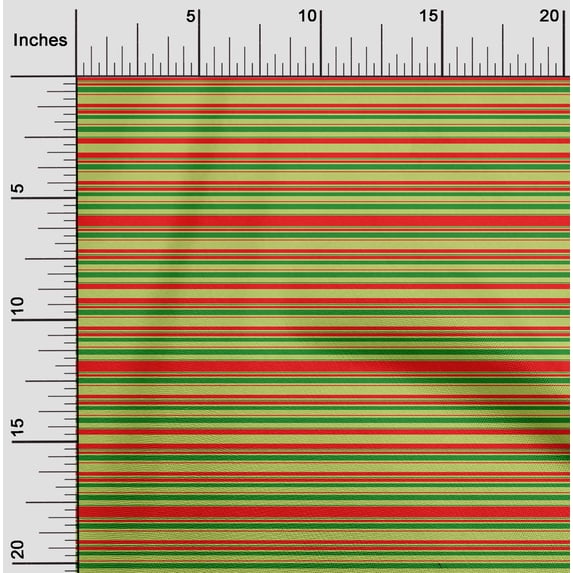 oneOone Cotton Flex Lime Fabric Stripes Craft Projects Decor Fabric Printed By The Yard 40 Inch Wide