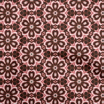oneOone Cotton Flex Maroon Fabric Florals Quilting Supplies Print Sewing Fabric By The Yard 40 Inch Wide