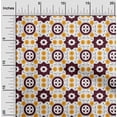 thumbnail image 1 of oneOone Cotton Flex Maroon Fabric Geometric Block Sewing Craft Projects Fabric Prints By Yard 40 Inch Wide, 1 of 4