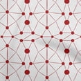 thumbnail image 1 of oneOone Cotton Flex Maroon Fabric Geometric Sewing Material Print Fabric By The Yard 40 Inch Wide, 1 of 4