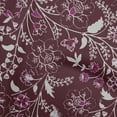 thumbnail image 1 of oneOone Cotton Flex Maroon Fabric Jacobean Floral Dress Material Fabric Print Fabric By The Yard 40 Inch Wide, 1 of 4
