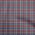 thumbnail image 1 of oneOone Cotton Flex Maroon Fabric Plaid Quilting Supplies Print Sewing Fabric By The Yard 40 Inch Wide, 1 of 4