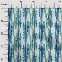 oneOone Cotton Flex Medium Blue Fabric Abstracts Abstract Craft Projects Decor Fabric Printed By The Yard 40 Inch Wide