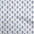 thumbnail image 1 of oneOone Cotton Flex Medium Blue Fabric Florals Sewing Craft Projects Fabric Prints By Yard 40 Inch Wide, 1 of 4