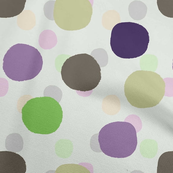 oneOone Cotton Flex Mint Green Fabric Polka Sewing Material Print Fabric By The Yard 40 Inch Wide