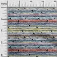 thumbnail image 1 of oneOone Cotton Flex Multicolor Fabric Bird & Stripe Texture Dress Material Fabric Print Fabric By The Yard 40 Inch Wide, 1 of 4