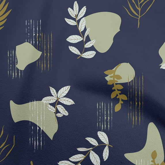 oneOone Cotton Flex Blue Fabric Abstracts Sewing Fabric By The Yard Printed Diy Clothing Sewing Supplies 40 Inch Wide