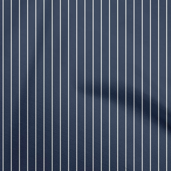 oneOone Cotton Flex Navy Blue Fabric Stripes Sewing Fabric By The Yard Printed Diy Clothing Sewing Supplies 40 Inch Wide