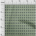 thumbnail image 1 of oneOone Cotton Flex Olive Green Fabric Geometric & Floral Block Sewing Material Print Fabric By The Yard 40 Inch Wide, 1 of 4