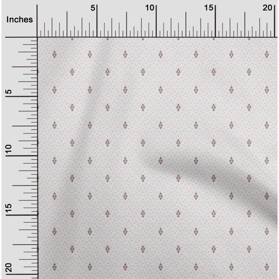 oneOone Cotton Flex Peach Fabric Line & Damask Small DIY Clothing Quilting Fabric Print Fabric by Yard 40 Inch Wide