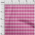 thumbnail image 1 of oneOone Cotton Flex Pink Fabric Argyle Check Fabric For Sewing Printed Craft Fabric By The Yard 40 Inch Wide, 1 of 4