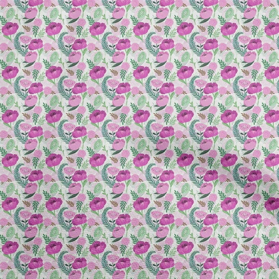 oneOone Cotton Flex Pink Fabric Floral Diy Clothing Quilting Fabric Print Fabric By Yard 40 Inch Wide