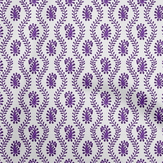 oneOone Cotton Flex Plum Fabric Block Craft Projects Decor Fabric Printed By The Yard 40 Inch Wide-WA