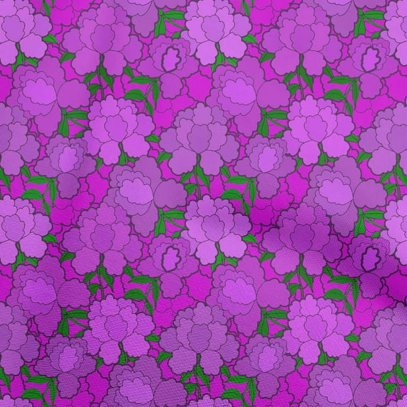 oneOone Cotton Flex Purple Fabric Asian Chinese Floral Diy Clothing Quilting Fabric Print Fabric By Yard 40 Inch Wide