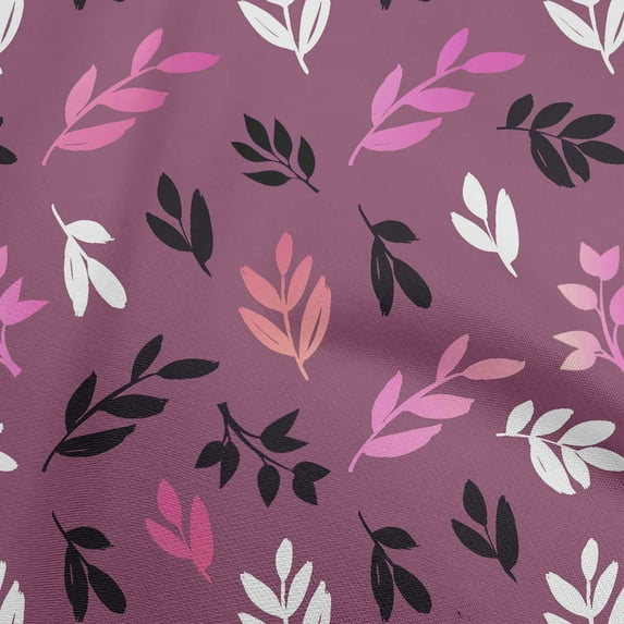 oneOone Cotton Flex Purple Fabric Florals Craft Projects Decor Fabric Printed By The Yard 40 Inch Wide