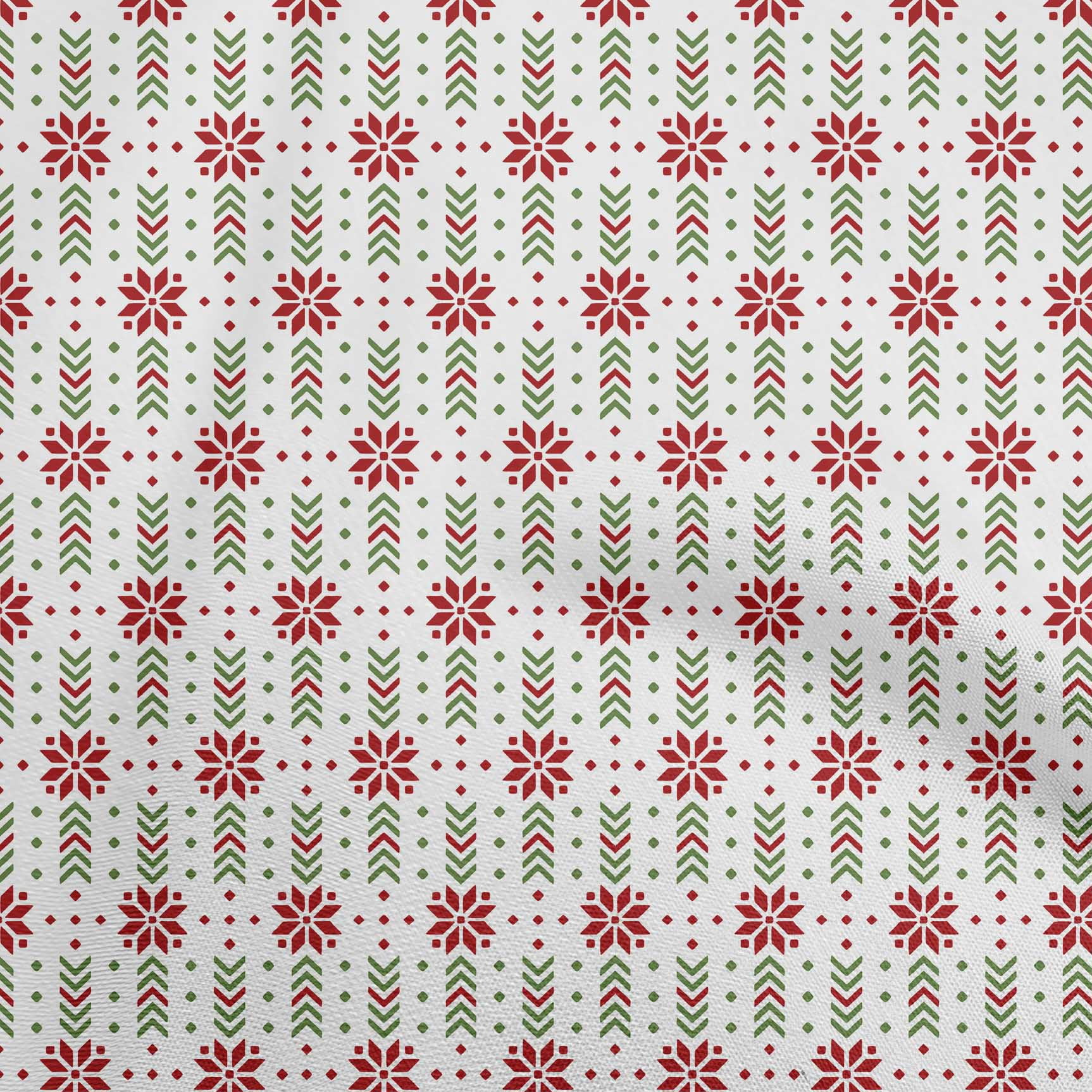 oneOone Cotton Flex Red Fabric Christmas Quilting Supplies Print Sewing Fabric By The Yard 40 Inch Wide