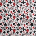 thumbnail image 1 of oneOone Cotton Flex Red Fabric Poker Card Sewing Craft Projects Fabric Prints By Yard 40 Inch Wide, 1 of 4
