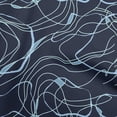 thumbnail image 1 of oneOone Cotton Flex Royal Blue Fabric Abstract Irregular Lines Sewing Material Print Fabric By The Yard 40 Inch Wide, 1 of 4