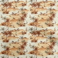 thumbnail image 1 of oneOone Cotton Flex Rust Brown Fabric Beach Hawai Diy Clothing Quilting Fabric Print Fabric By Yard 40 Inch Wide, 1 of 4