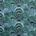 thumbnail image 1 of oneOone Cotton Flex Teal Blue Fabric Sea Shells Ocean Quilting Supplies Print Sewing Fabric By The Yard 40 Inch Wide, 1 of 4