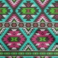thumbnail image 1 of oneOone Cotton Flex Turquoise Green Fabric African Aztech Dress Material Fabric Print Fabric By The Yard 40 Inch Wide, 1 of 4