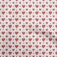 thumbnail image 1 of oneOone Cotton Flex White Fabric Valentine Heart Sewing Craft Projects Fabric Prints By Yard 40 Inch Wide, 1 of 4