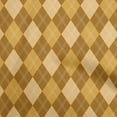 thumbnail image 1 of oneOone Cotton Flex Yellow Fabric Check Dress Material Fabric Print Fabric By The Yard 40 Inch Wide, 1 of 4