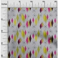 thumbnail image 1 of oneOone Cotton Flex Yellow Fabric Diamond Geometric Sewing Material Print Fabric By The Yard 40 Inch Wide, 1 of 4