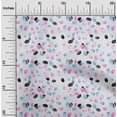 thumbnail image 1 of oneOone Cotton Jersey Baby Blue Fabric Brush Stroke Watercolor Dress Material Fabric Print Fabric By The Yard 58 Inch Wide, 1 of 4