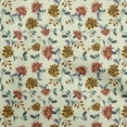 thumbnail image 1 of oneOone Cotton Jersey Beige Fabric Floral Sewing Material Print Fabric By The Yard 58 Inch Wide, 1 of 4
