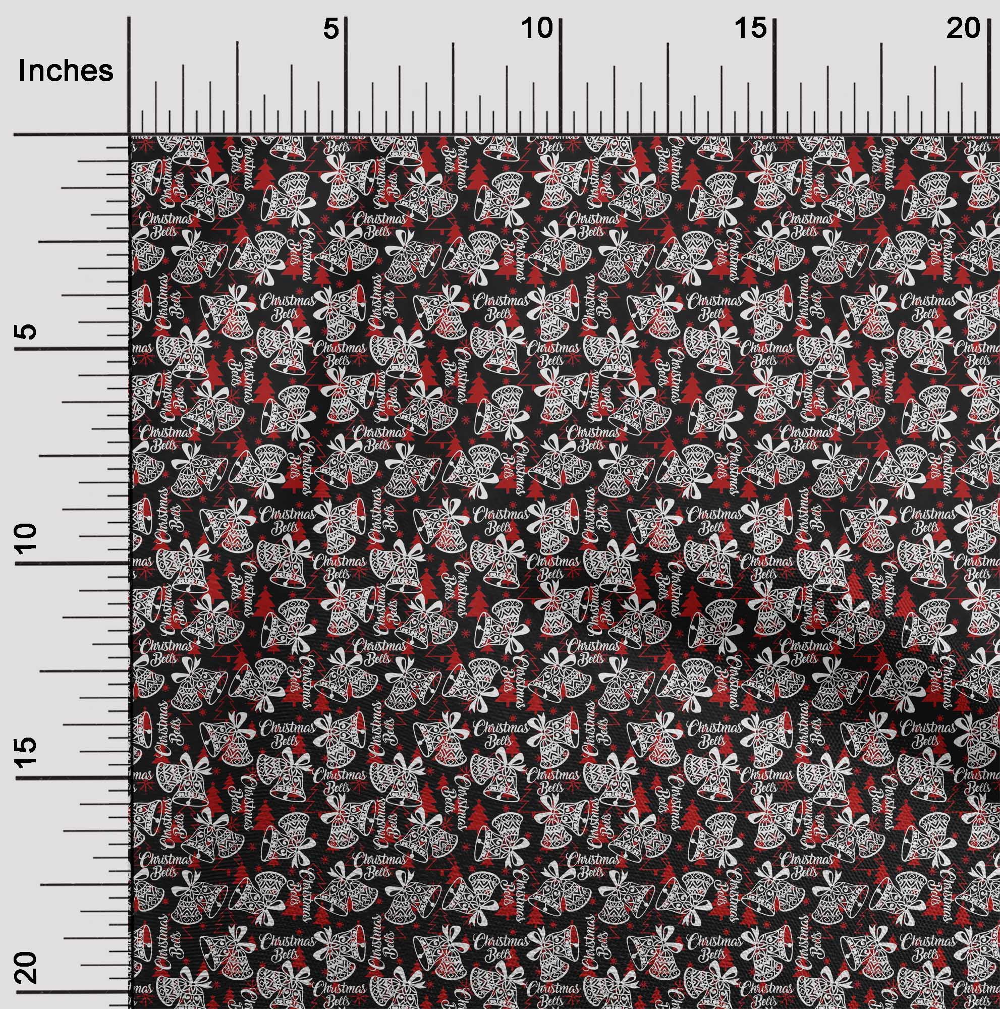 oneOone Cotton Jersey Black Fabric Christmas Dress Material Fabric Print Fabric By The Yard 58 Inch Wide