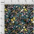 thumbnail image 1 of oneOone Cotton Jersey Black Fabric Floral Diy Clothing Quilting Fabric Print Fabric By Yard 58 Inch Wide, 1 of 1