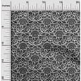thumbnail image 1 of oneOone Cotton Jersey Black Fabric Floral Mandala Fabric For Sewing Printed Craft Fabric By The Yard 58 Inch Wide, 1 of 4