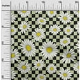 thumbnail image 1 of oneOone Cotton Jersey Black Fabric Sunflower Floral Dress Material Fabric Print Fabric By The Yard 58 Inch Wide, 1 of 4