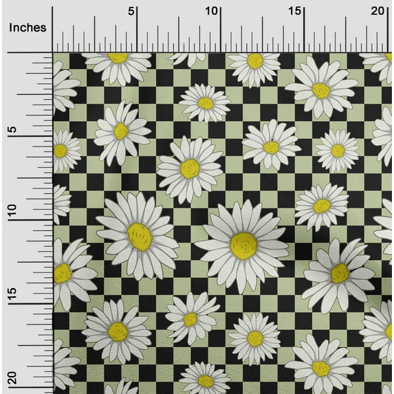 oneOone Cotton Jersey Black Fabric Sunflower Floral Dress Material Fabric Print Fabric By The Yard 58 Inch Wide