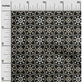 thumbnail image 1 of oneOone Cotton Jersey Black2 Fabric Floral & Tiles Moroccan Sewing Craft Projects Fabric Prints By Yard 58 Inch Wide, 1 of 4
