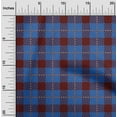 thumbnail image 1 of oneOone Cotton Jersey Blue Fabric Gingham Check Sewing Craft Projects Fabric Prints By Yard 58 Inch Wide, 1 of 4