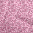 thumbnail image 1 of oneOone Cotton Jersey Blush Pink Fabric Paisleys Sewing Material Print Fabric By The Yard 58 Inch Wide-IM, 1 of 1