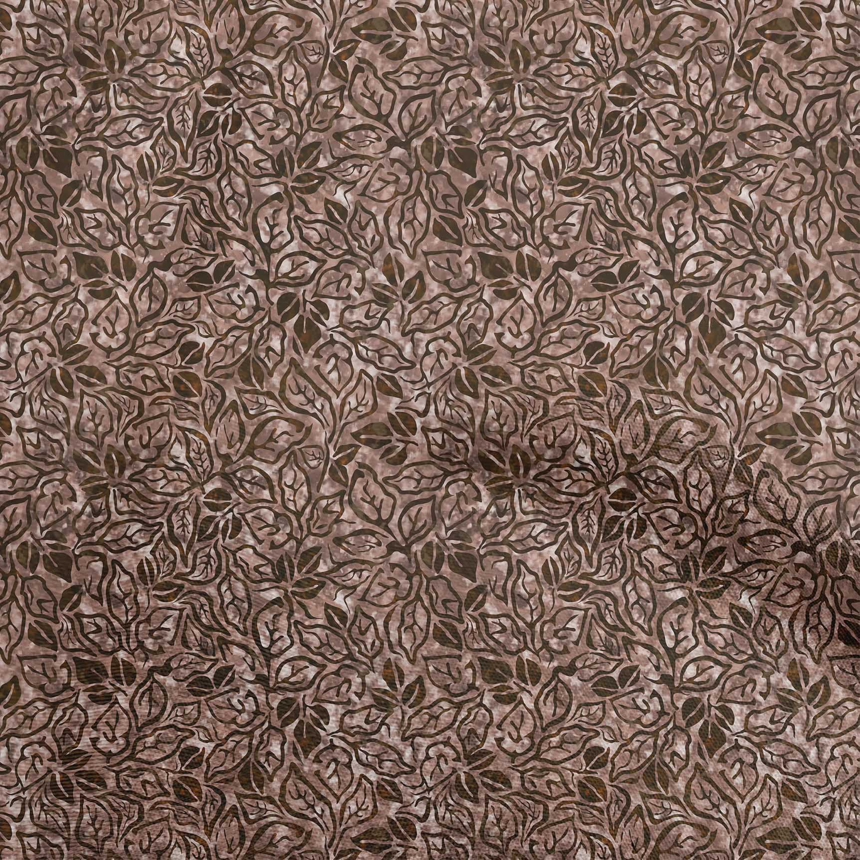 oneOone Cotton Jersey Brown Fabric Aian Batik Diy Clothing Quilting Fabric Print Fabric By Yard 58 Inch Wide