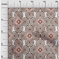 thumbnail image 1 of oneOone Cotton Jersey Brown Fabric Diamond & Circles Geometric Quilting Supplies Print Sewing Fabric By The Yard 58 Inch Wide, 1 of 4