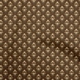 thumbnail image 1 of oneOone Cotton Jersey Brown Fabric Floral Fabric For Sewing Printed Craft Fabric By The Yard 58 Inch Wide, 1 of 4