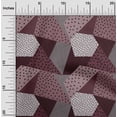 thumbnail image 1 of oneOone Cotton Jersey Chocolate Brown Fabric Dot|Check & Triangle Geometric Sewing Craft Projects Fabric Prints By Yard 58 Inch Wide, 1 of 4