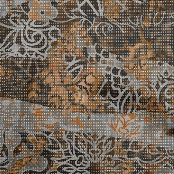 oneOone Cotton Jersey Dark Brown Fabric Asian Sewing Fabric By The Yard Printed Diy Clothing Sewing Supplies 58 Inch Wide