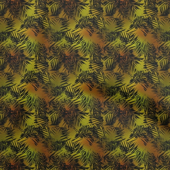 oneOone Cotton Jersey Dark Mustard Fabric Abstract Craft Projects Decor Fabric Printed By The Yard 58 Inch Wide