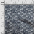 thumbnail image 1 of oneOone Cotton Jersey Dark Navy Blue Fabric Geometric African Sewing Fabric By The Yard Printed Diy Clothing Sewing Supplies 58 Inch Wide, 1 of 4